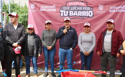 Arranca programa "Alcalde que lucha por tu Barrio" en Milpa Alta; invita a vecinos a sumarse a los trabajos de reparación