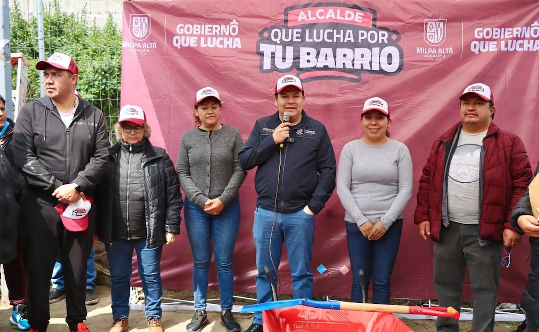 El alcalde de Milpa Alta, Octavio Rivero, echó a andar el programa "Alcalde que lucha por tu Barrio". Foto: Especial