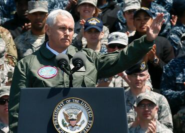 Habrá respuesta "aplastante" a Corea del Norte: Pence