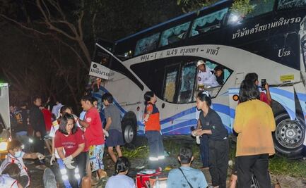 Accidente de autobús en Tailandia deja 14 muertos y más de 30 heridos