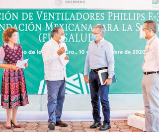 Donan 30 ventiladores y 26 mil cubrebocas a personal de salud, en Guerrero
