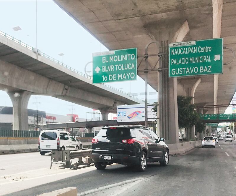 La velocidad máxima permitida en Periférico Norte es de 80 km/h; sin embargo, debido a la baja afluencia por la pandemia muchos conductores llegan a superar los 120 km/h. Foto: REBECA JIMÉNEZ. EL UNIVERSAL