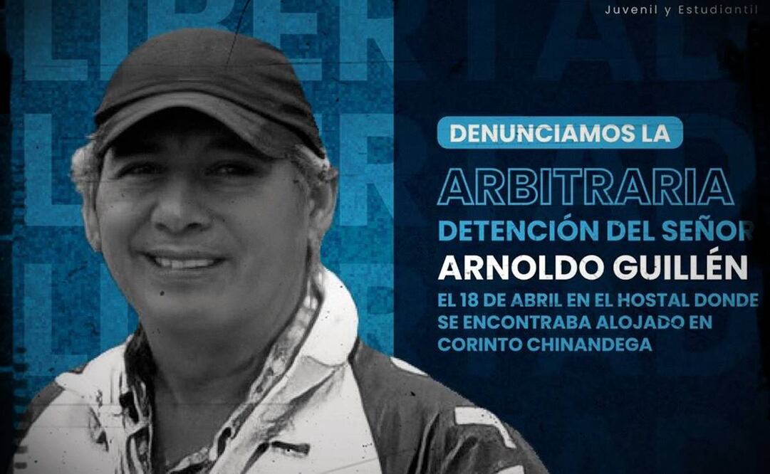 El mexicano-nicaragüense Arnoldo Horacio Guillén Monterrubio, de 61 años, fue detenido el pasado martes por la policía de Nicaragua, aparentemente por distribuir propaganda opositora. Foto: Unidad Juvenil y Estudiantil