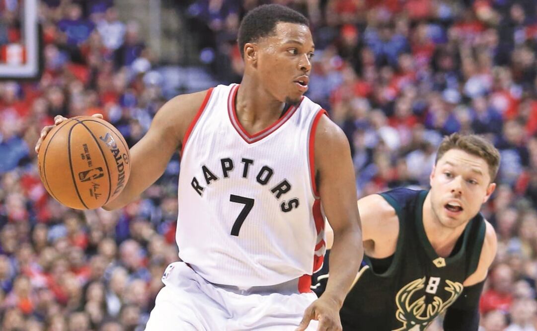Kyle Lowry (7) anotó la canasta decisiva con menos de 10 segundos. (VAUGHN RIDLEY. AFP)