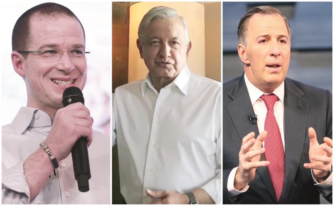 Foto: Ricardo Anaya, Andrés Manuel López Obrador y José Antonio Meade. (Archivo / EL UNIVERSAL)