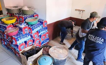 Damnificados reciben agua, despensas y hasta una res para comer en Oaxaca