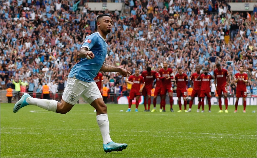 Gabriel Jesus, delantero del Manchester City. Foto: AFP