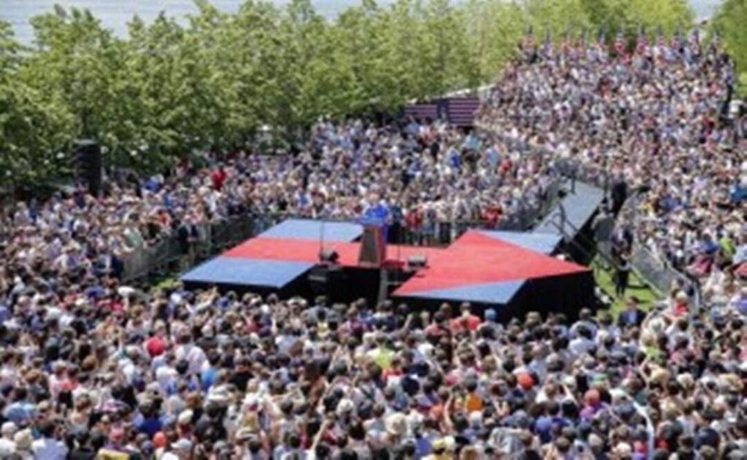 The first major speech of her second campaign for president. (Photo: EFE )