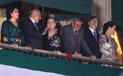 "El Grito" une a las tres “corcholatas” en Palacio Nacional