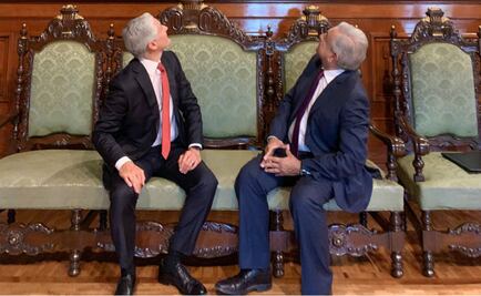 AMLO se reúne con Alfredo del Mazo en Palacio Nacional