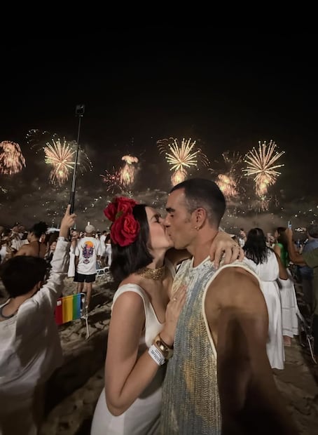 Ariadne Díaz y Marcus Ornellas juntos y enamorados reciben el 2026.