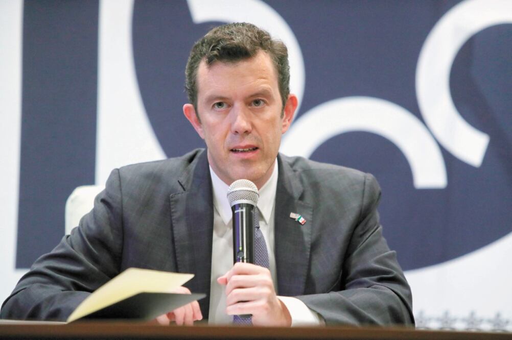 Larry Rubin, representante en México del partido Republicano, expuso que si se resuelve el tema migratorio, la relación comercial seguirá en crecimiento. Foto: SÁSHENKA GUTIÉRREZ. EFE