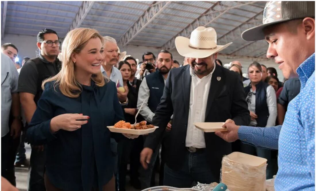Maru Campos reitera su apoyo a campesinos chihuahuenses (27/09/2024). Foto: Especial