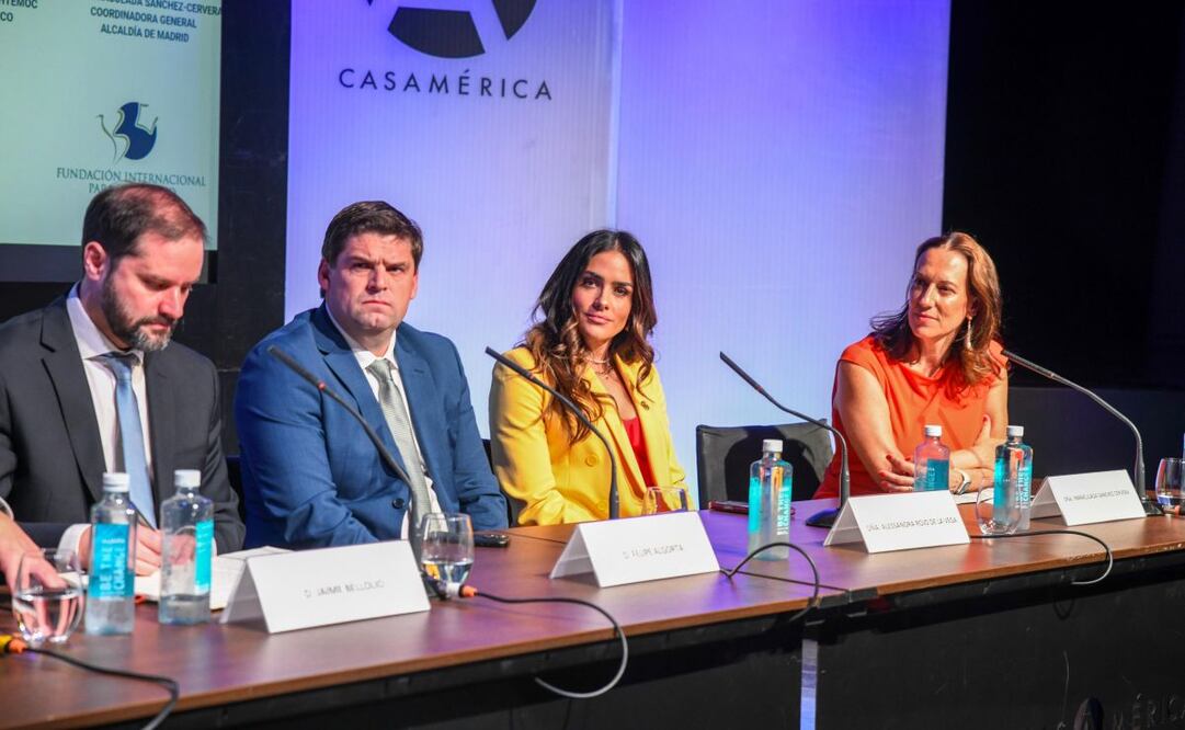 La alcaldesa de Cuauhtémoc, Alessandra Rojo de la Vega, participó en el 18 Foro Atlántico, en España. Foto: Especial