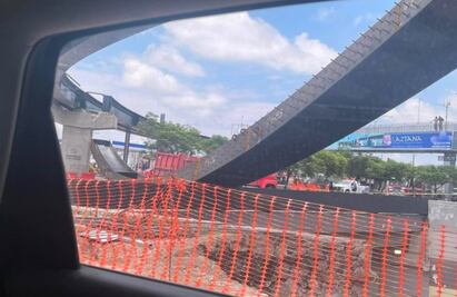 Colapsa trabe de puente vehicular en construcción en Querétaro; no reportan heridos 