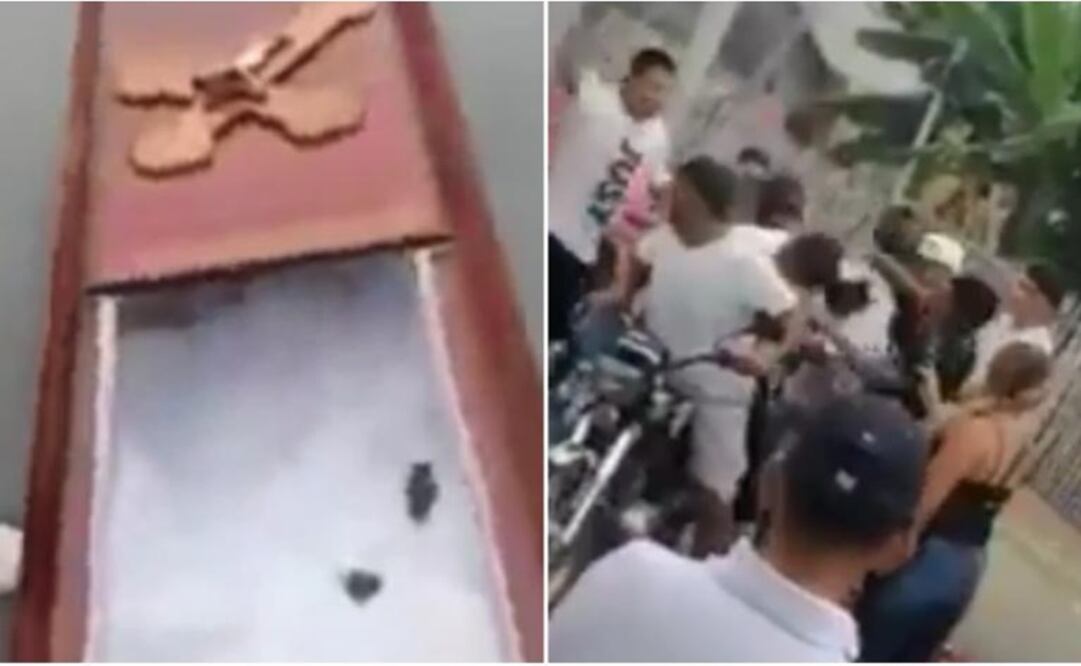 Los presentes, según medios locales, afirmaron que era un último homenaje para el joven. Foto: Captura de pantalla Twitter @LeoLoDice