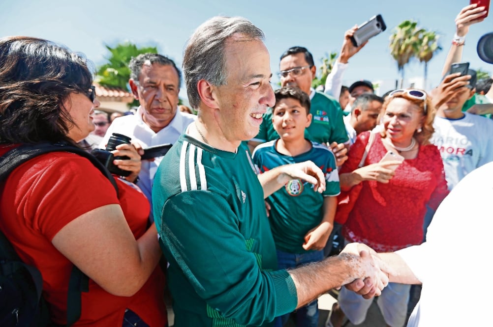José Antonio Meade aseveró que el partido de la Selección Mexicana contra su similar de Alemania dejó claro “que cuando se enfrentan la M y la A, gana la M”, en referencia a Andrés Manuel López Obrador (YADÍN XOLALPA. EL UNIVERSAL)
