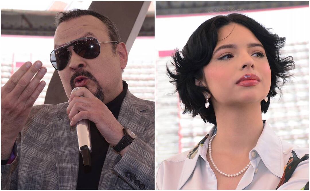 Pepe Aguilar ha acompañado a su hija Ángela desde sus inicios artísticos. Clasos. 