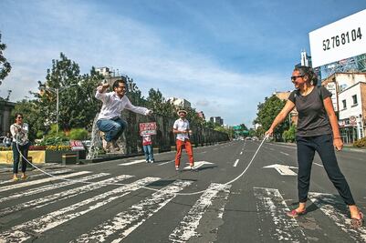 Vecinos del sector en contra del Corredor Chapultepec
