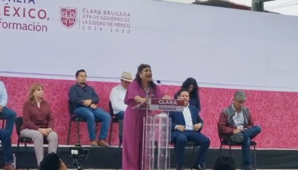 Clara Brugada, jefa de Gobierno electa, arrancó su gira de agradecimiento luego de su triunfo en las urnas, en la alcaldía Milpa Alta. Foto: Captura de video