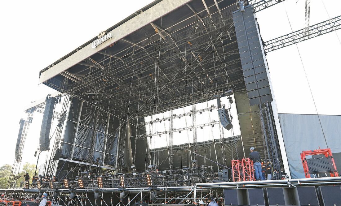 El Corona Capital tiene previsto recibir un aproximado de 95 mil personas por día. Foto/BERENICE FREGOSO. EL UNIVERSAL