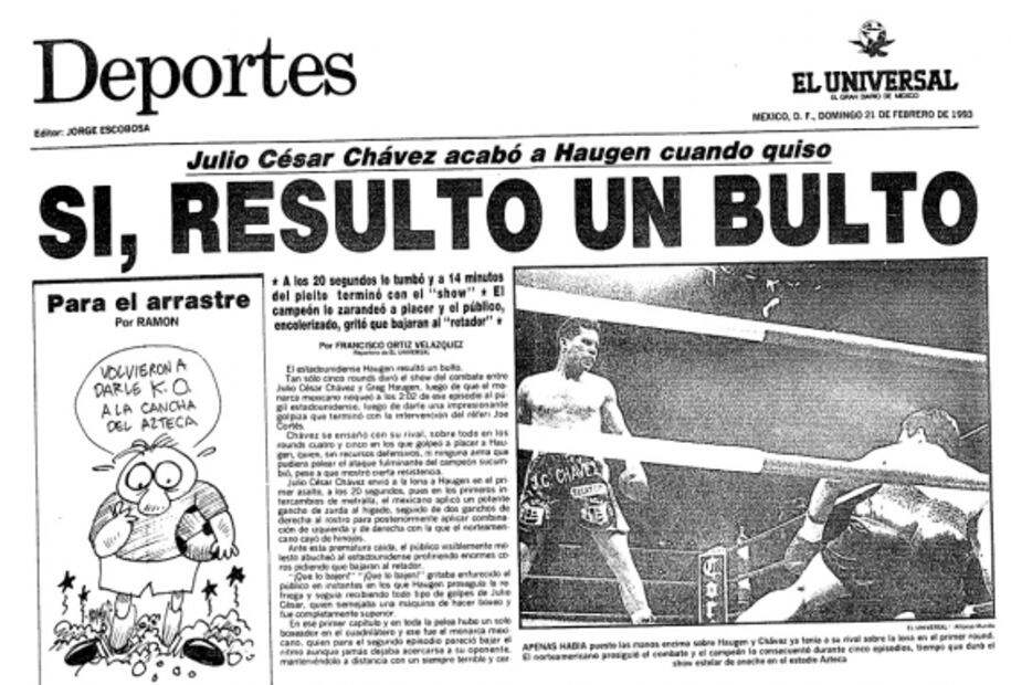 El día que Julio César Chávez llenó el Azteca