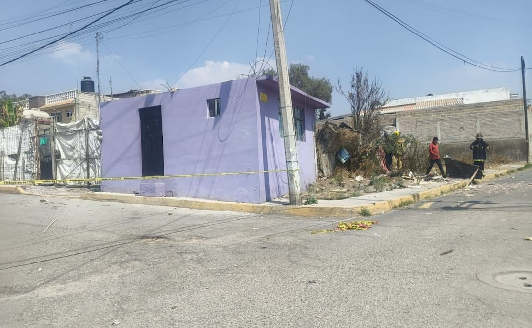 Explosión en taller clandestino de pirotecnia en Tultepec deja un muerto; taller operaba sin permiso. Foto: Especial