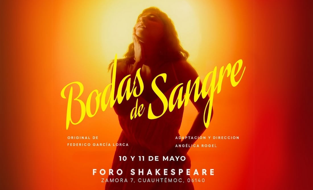 El 10 y 11 de mayo suscriptores de EL UNIVERSAL asistirán a la obra Bodas de Sangre en el Foro Shakespeare. | Imagen: cortesía.