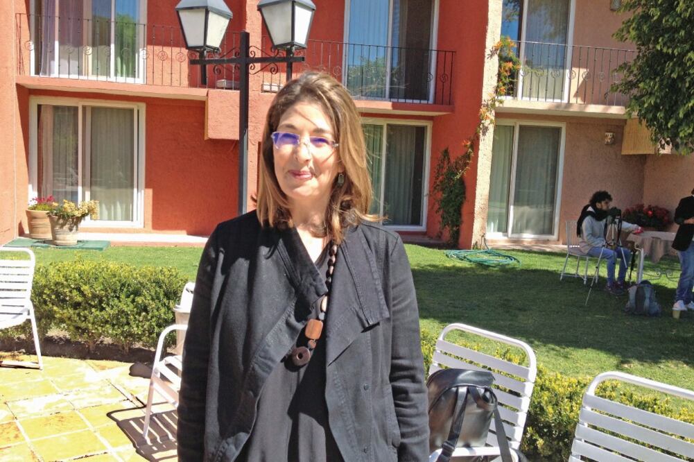 Naomi Klein participó hace unos días en el Festival Internacional de Escritores y Literatura de San Miguel de Allende, donde cambió el tema de su ponencia para hablar del presidente de EU (JOSÉ JUAN DE ÁVILA. EL UNIVERSAL)