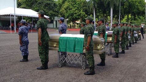 Realizan homenaje a soldados emboscados en Sinaloa