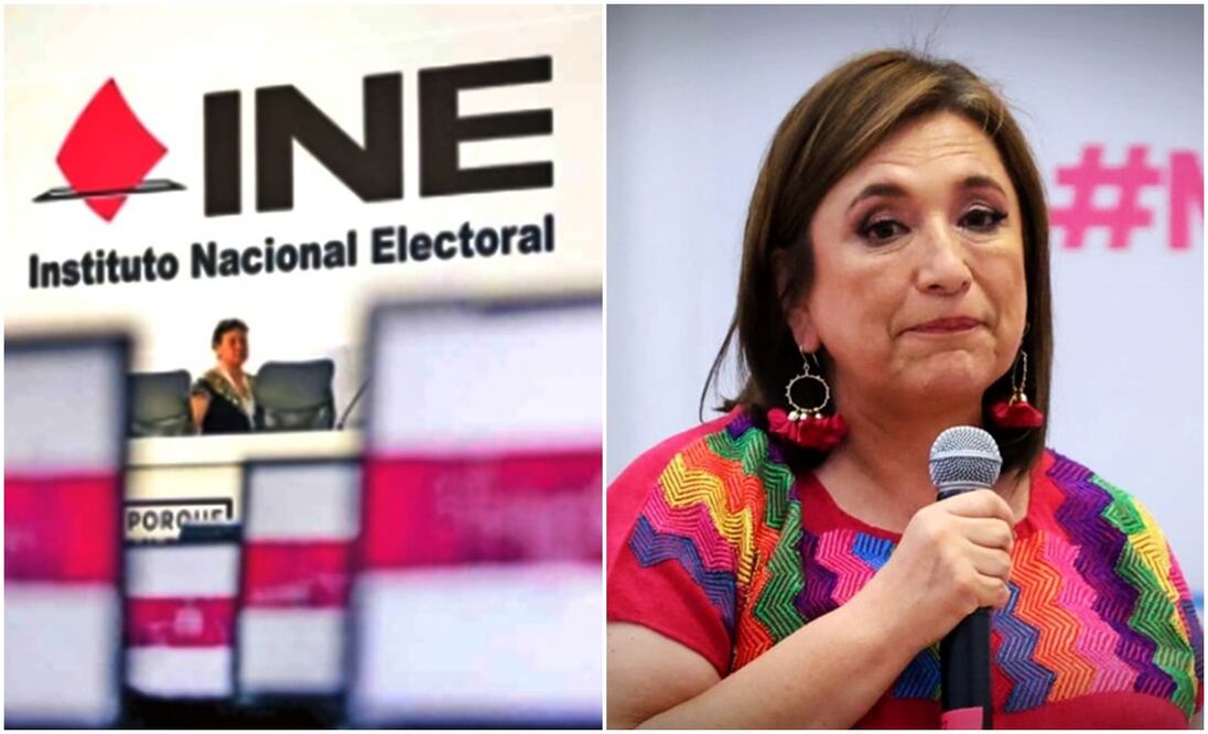 INE ordenó a la candidata presidencial del PAN, PRI y PRD, Xóchitl Gálvez, que se abstenga de llamar "narcopartido" a Morena, ya que podría incurrir en calumnia por la imputación de un delito falso. Foto: especial