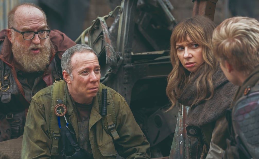 Brian Posehn, Kevin Sussman, Lauren Lapkus y John Ross Bowie dan vida al grupo que recorre un mundo devastado. Foto: HBO Max