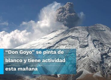 En plena primavera, volcán Popocatépetl luce nevado