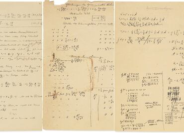 ¿Quién da más? Subastarán manuscrito de la teoría de la relatividad de Albert Einstein