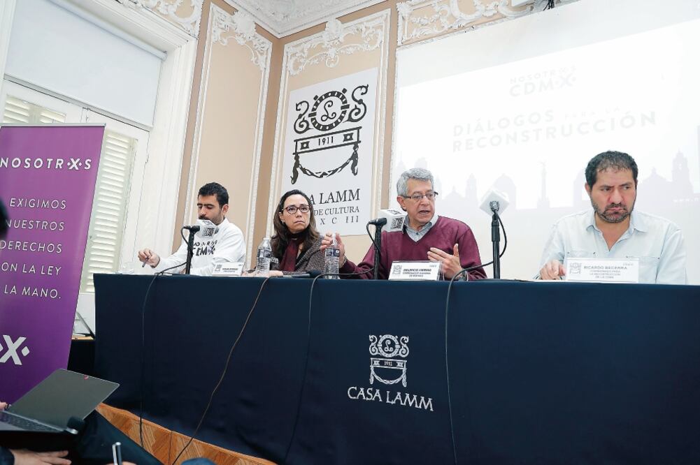 La organización Nosotrxs propuso la creación de un Fondo Único de Reconstrucción Nacional, que integre los apoyos, a fin de que todos tengan acceso a ver el destino de los mismo. (IRVIN OLIVARES. ELUNIVERSAL)