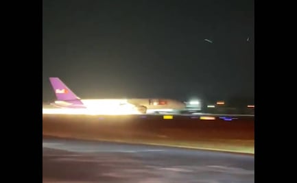 VIDEO: ¡Aterrizaje forzoso! Avión de FedEx se sale de la pista en aeropuerto de Tenneesse