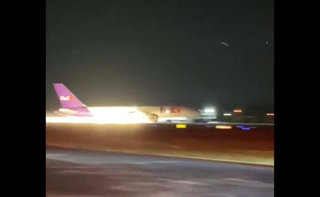 Un portavoz de FedEx dijo a los medios de comunicación que el vuelo de Chattanooga a Memphis experimentó un problema justo después de despegar. Foto: Tomada de video