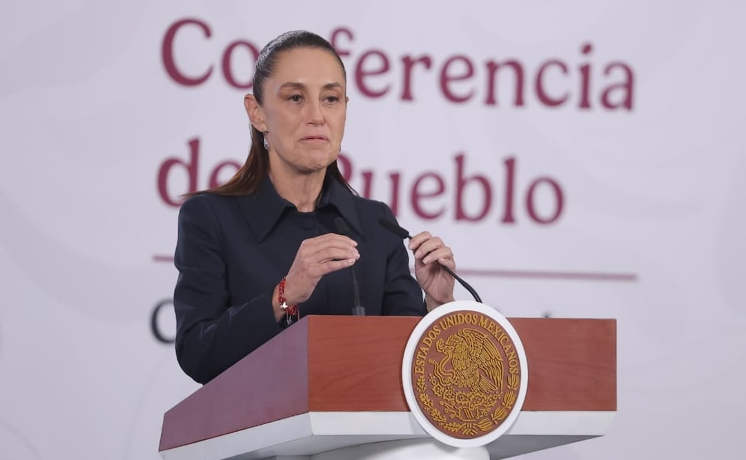 Conferencia matutina de la presidenta Claudia Sheinbaum Pardo en Palacio Nacional el 01 de abril de 2026. Foto: Gabriel Pano / EL UNIVERSAL
