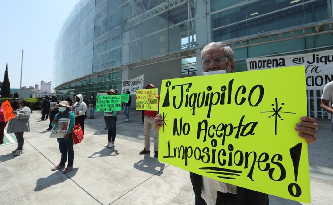 Alejandro Váldez Pérez, coordinador regional de Morena en la zona norte, dijo que el motivo de su inconformidad es que una vez más quieren que en esta demarcación abandere el PT. Foto: Jorge Alvarado/EL UNIVERSAL