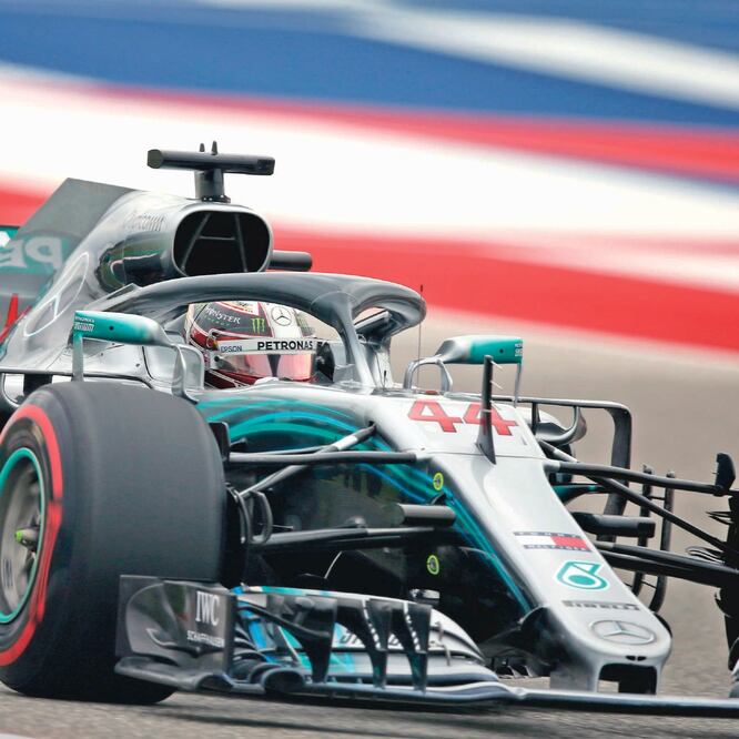 Lewis tiene ventaja de 67 puntos sobre Sebastian Vettel, que saldrá quinto. CHARLES COATES. AFP