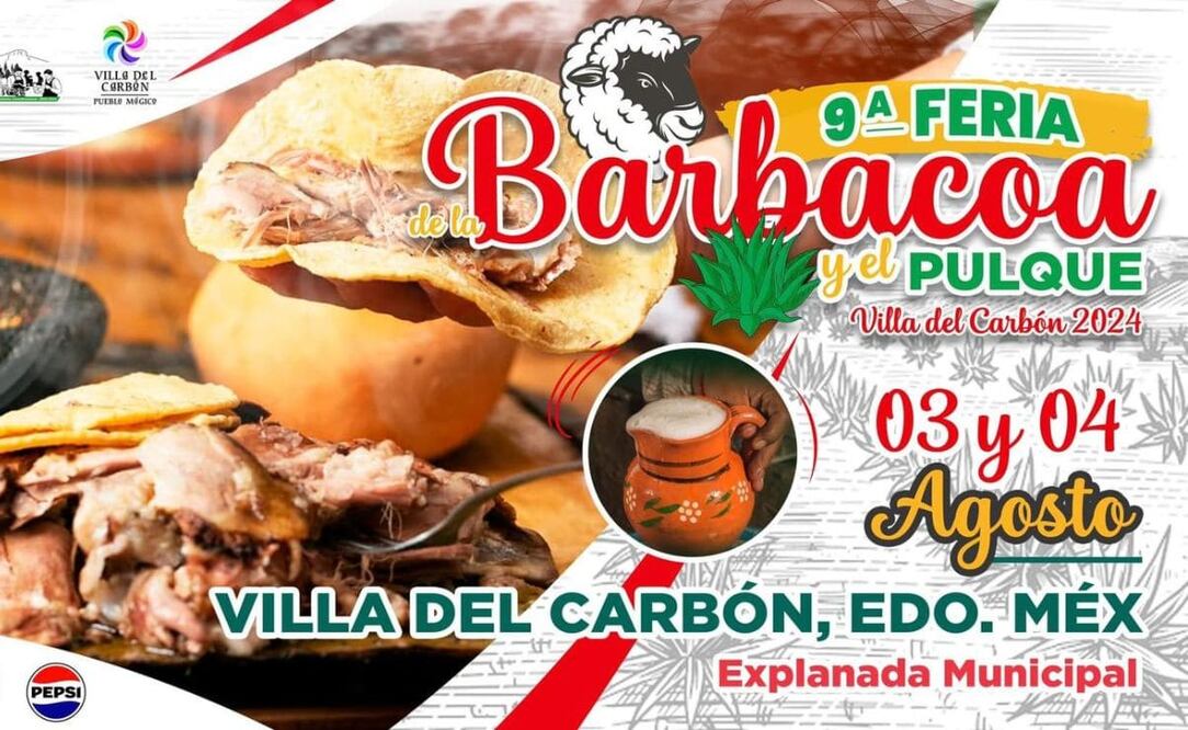 La novena Feria de la Barbacoa y el Pulque será en Villa del Carbón, un Pueblo Mágico del Edomex. Foto: Especial