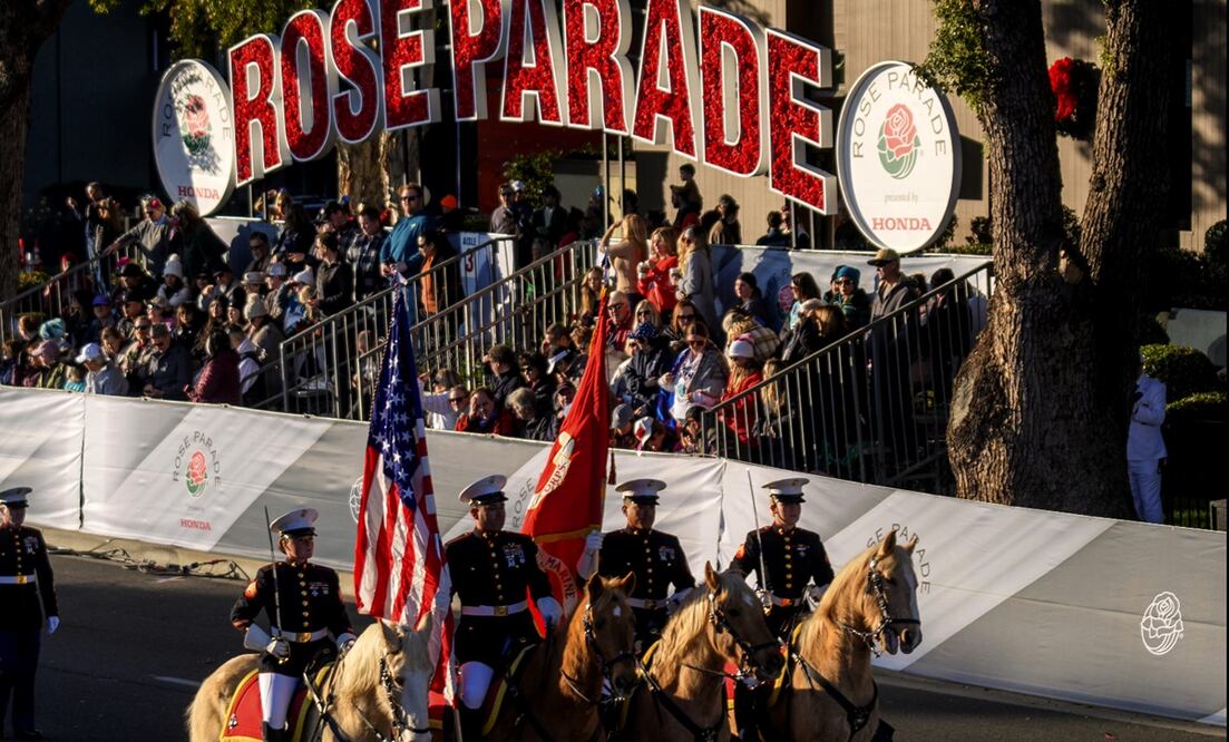 Desfile de las Rosas 2025 en Pasadena, California. Foto: AP