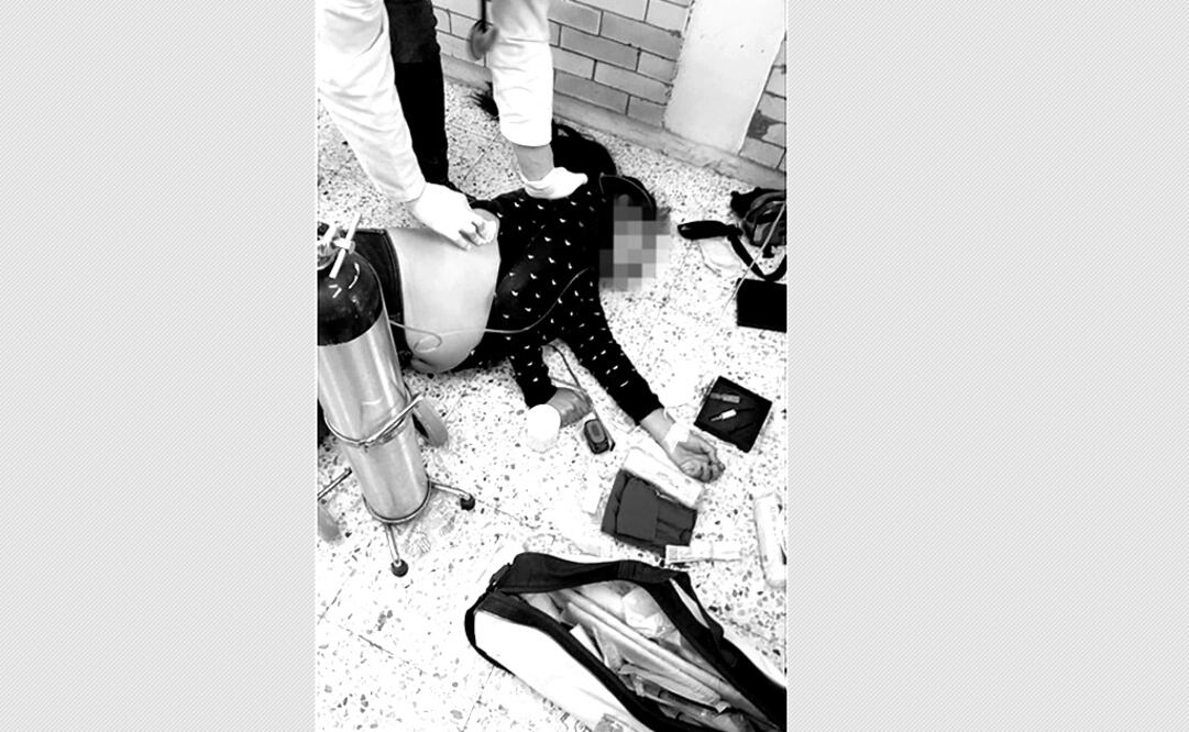 Aide fue atendida dentro de un salón de clases del CCH. Especial 