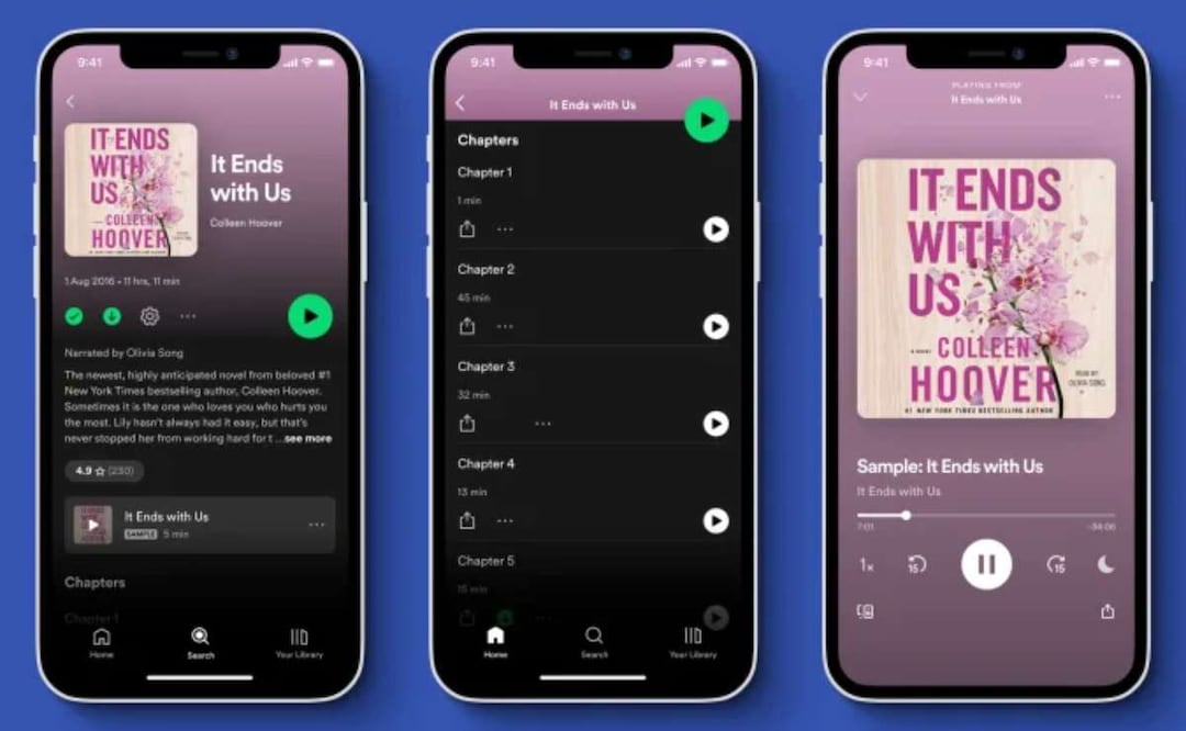 Spotify: los audiolibros ya llegaron a la plataforma 