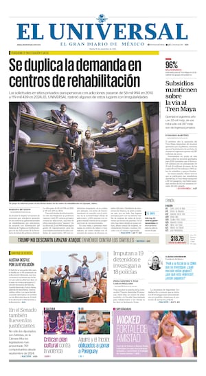 Portada impresa del 18 de noviembre de 2025