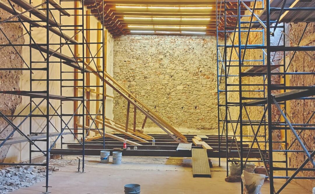 La sala Newman de la Pinacoteca de La Profesa continúa en obras. Se han ejercido 7 millones 66 mil 927 pesos para su reconstrucció