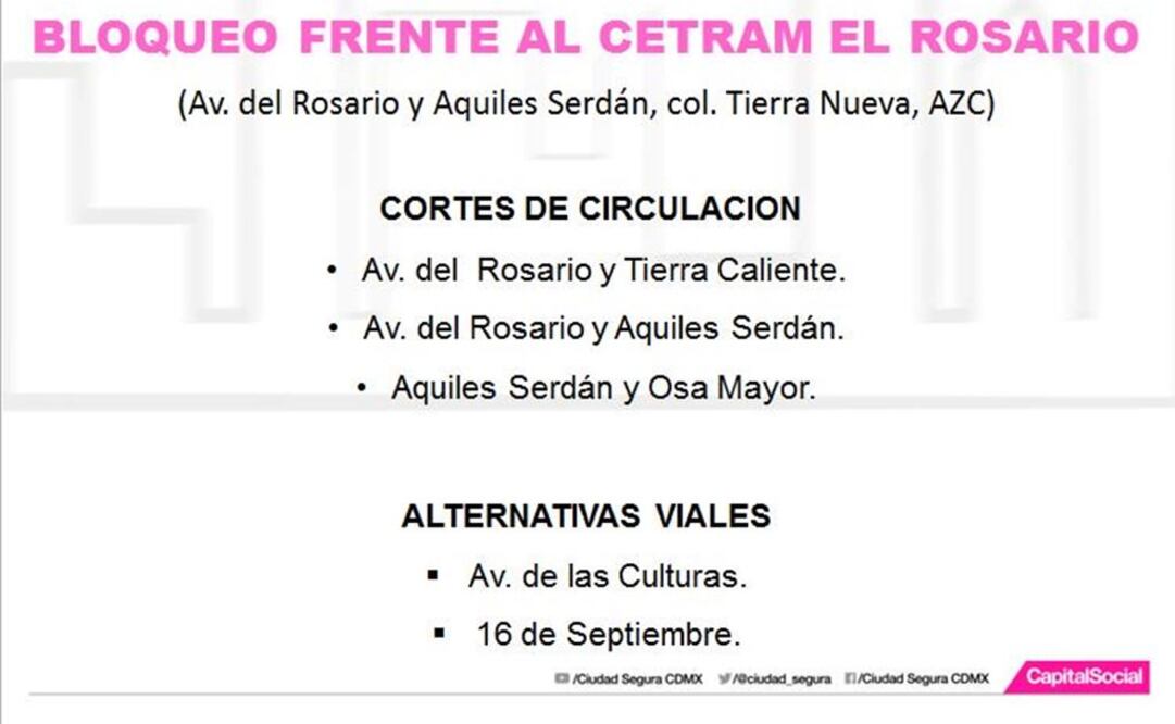 Bloquean manifestantes vialidades en paradero de El Rosario