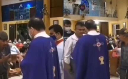 Sacerdote niega una hostia a indigente; se vuelve viral 