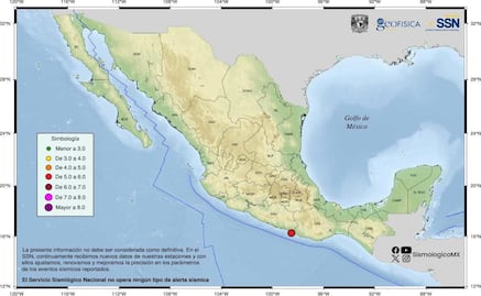 Protección Civil descarta daños por sismo de 5.2 con epicentro Pinotepa Nacional; en CDMX no se percibió