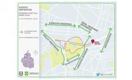 Reportan cierre de diversas vialidades en la CDMX por eventos deportivos